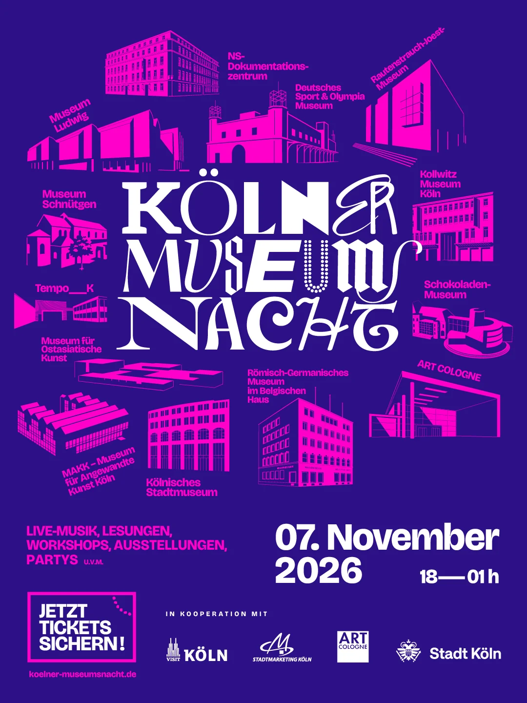 KÖLNER MUSEUMSNACHT IST ZURÜCK – UND WIE!
